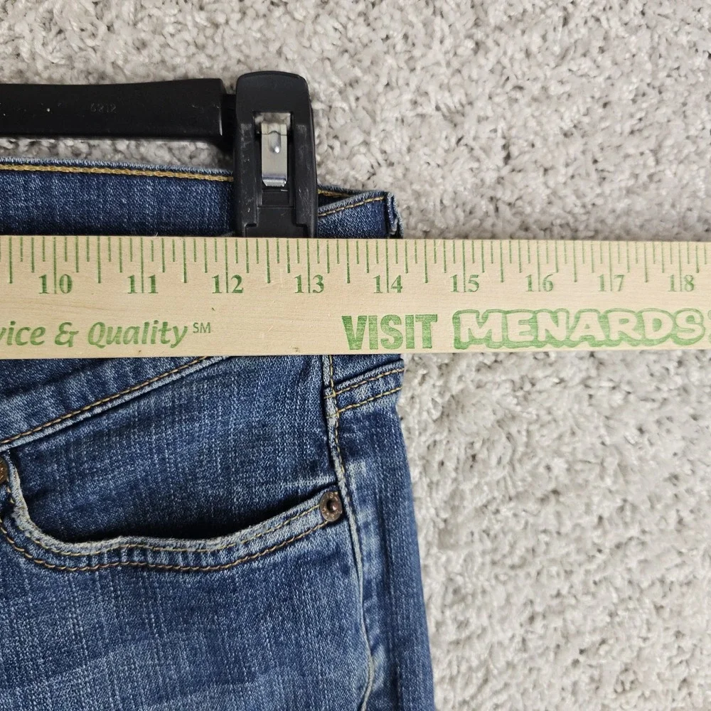 Levis 524 Too Superlow Bootcut Jeans Womens 3 Short 28x29 Blue Denim